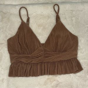 Urban Outfitters medium brown crop top